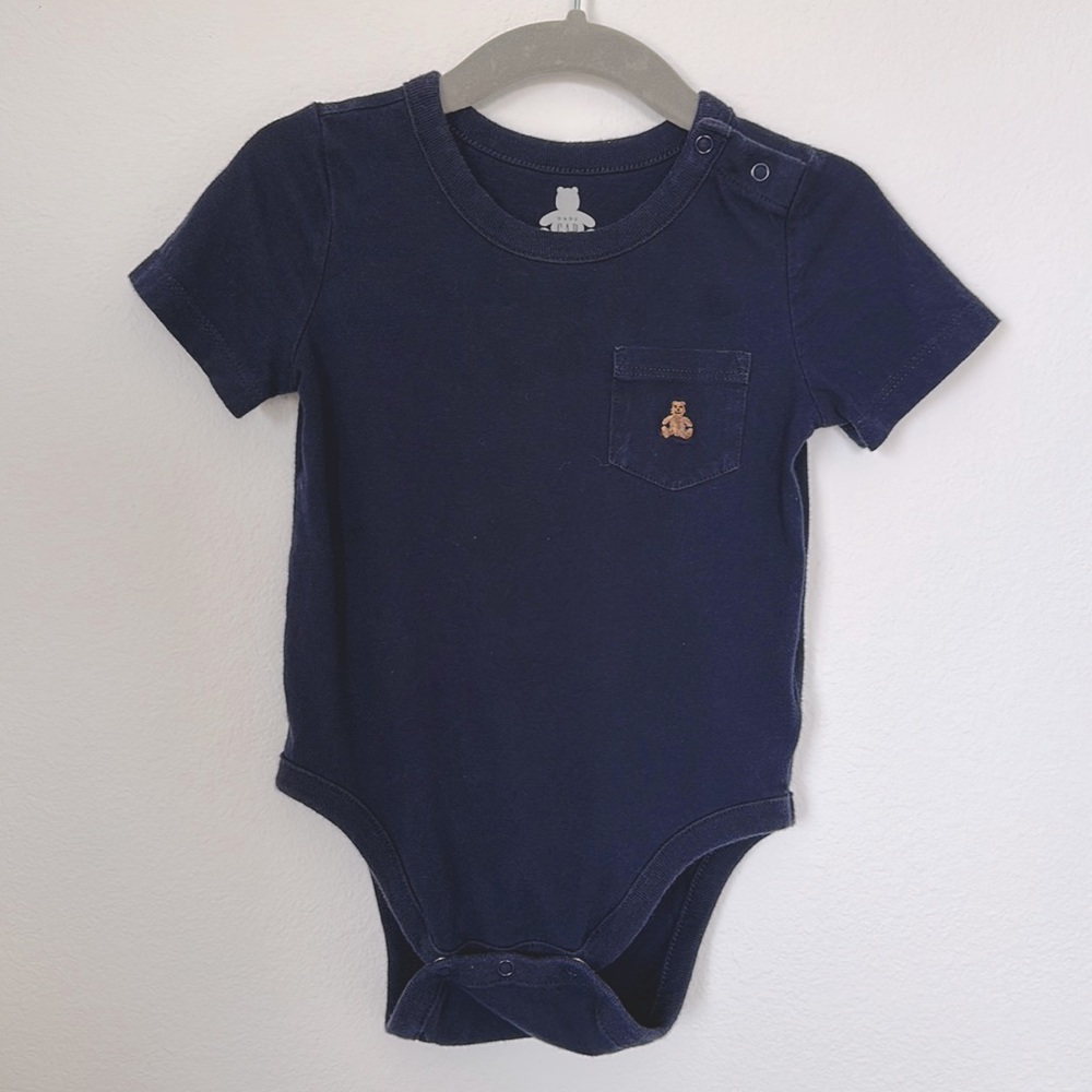 BABY GAP navy onesie
